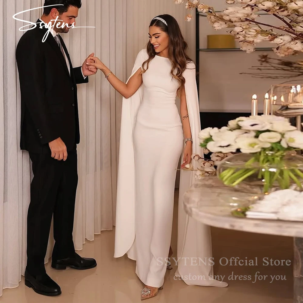 SSYTENS Modest Ivory Wedding Evening Dresses for Women 2026 Formal Evening Gowns Long Cap Elegant Bride Party Dress Customized
SSYTENS Modest Ivory Wedding Evening Dresses for Women 2026 Formal Evening Gowns Long Cap Elegant Bride Party Dress Customized