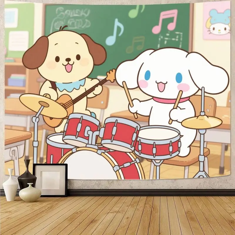 1 шт. Sanrio Pompompurin Cinnamoroll музыкальная группа гобелен Kawaii подарок для девочек полиэстер настенное искусство спальня декор в общежитии для фанатов 
1 шт. Sanrio Pompompurin Cinnamoroll музыкальная группа гобелен Kawaii подарок для девочек полиэстер настенное искусство спальня декор в общежитии для фанатов