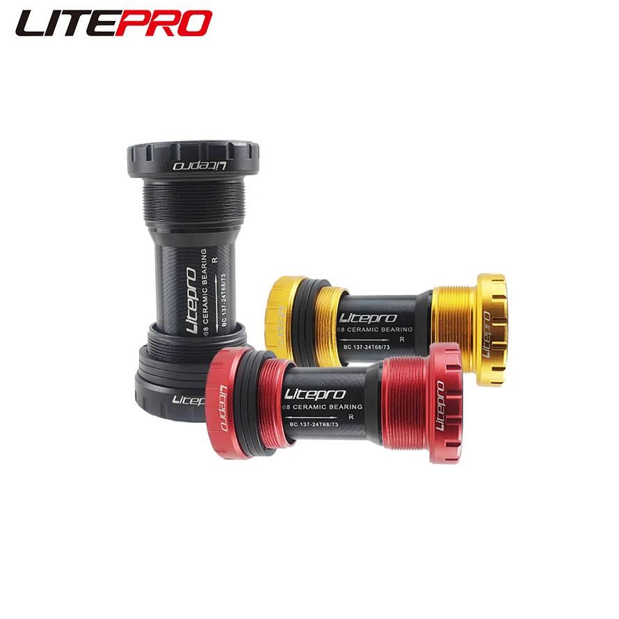 Litepro Mountain Road Bicycle Hollow Tech Crank Bottom Brackets Ceramic Bearing Threaded Screw-in BB 68/73mm For brompton Bike
Litepro Mountain Road Bicycle Hollow Tech Crank Bottom Brackets Ceramic Bearing Threaded Screw-in BB 68/73mm For brompton Bike