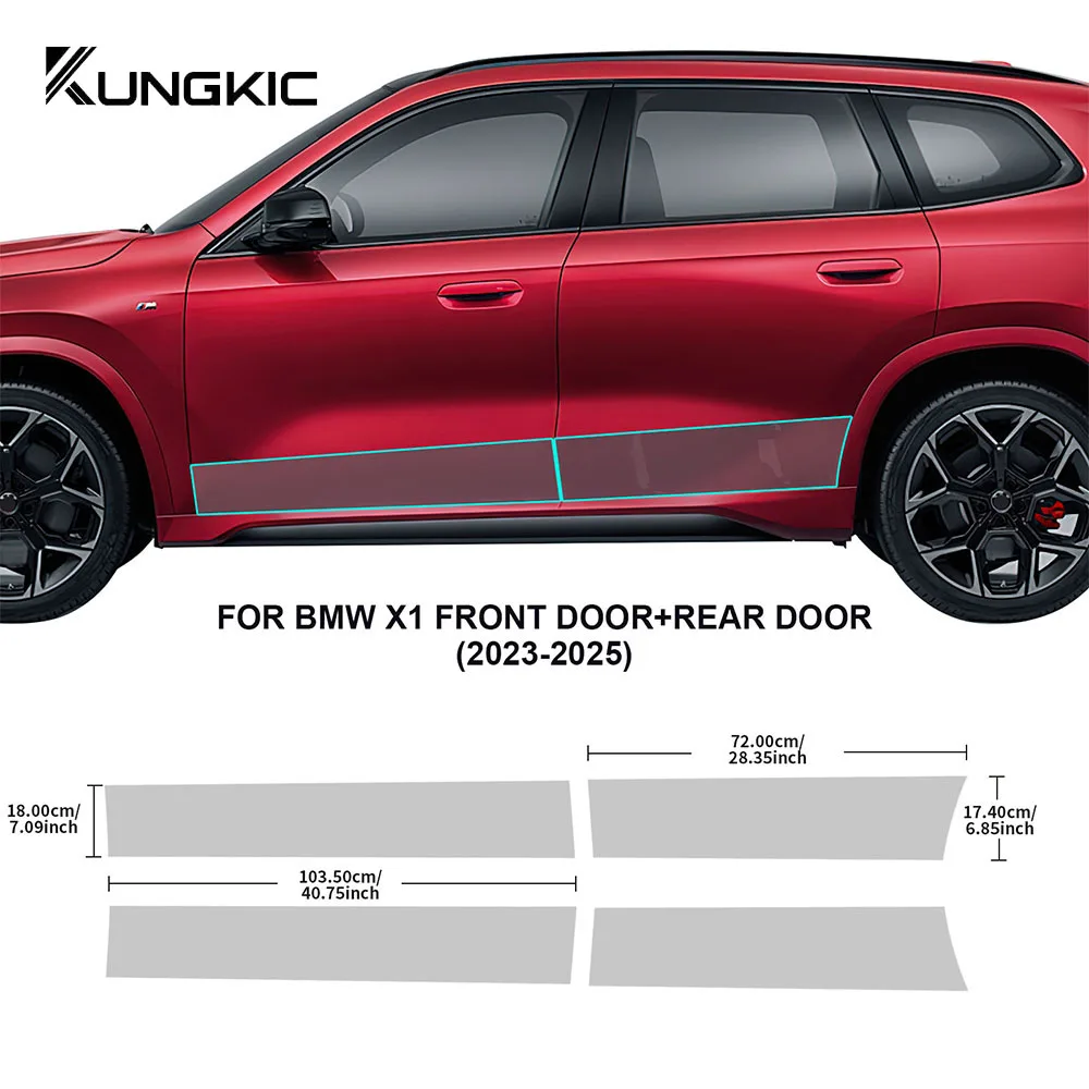 Защитная пленка для порогов автомобиля (треугольная) для BMW X1 U11 F48 2023 2024 2025, прозрачная, из PPF/TPU, для защиты лакокрасочного покрытия
Защитная пленка для порогов автомобиля (треугольная) для BMW X1 U11 F48 2023 2024 2025, прозрачная, из PPF/TPU, для защиты лакокрасочного покрытия