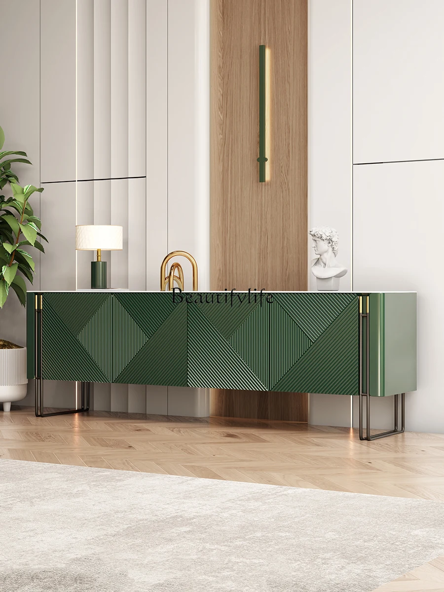 Italian Light Luxury TV Cabinet and Tea Table Combination Living Room Stone Plate Floor Cabinet Modern Minimalist
Italian Light Luxury TV Cabinet and Tea Table Combination Living Room Stone Plate Floor Cabinet Modern Minimalist