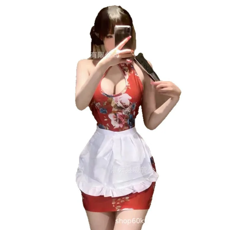 Sexy Cheongsam Chinese Style Apron Hollow Out Slit Sexy Nightclub Wear Dress Hanging Neck Off-the-shoulder Pure Desire 9LNL
Sexy Cheongsam Chinese Style Apron Hollow Out Slit Sexy Nightclub Wear Dress Hanging Neck Off-the-shoulder Pure Desire 9LNL