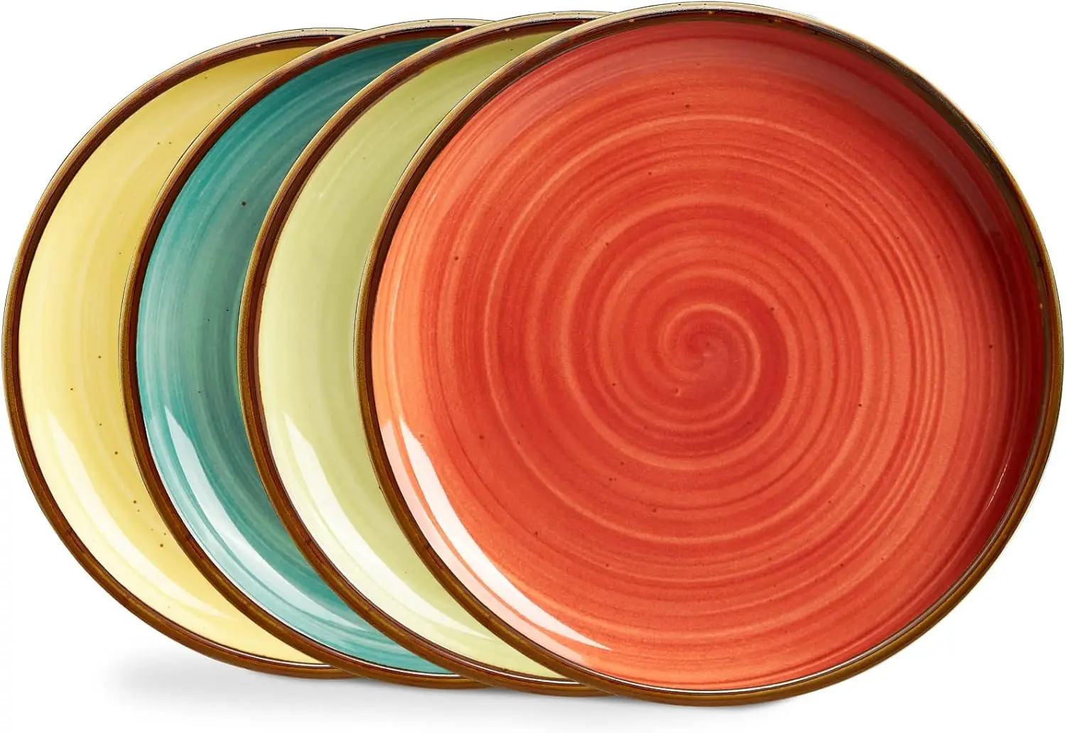 10.5 Inch Porcelain Dinner Plates Set of 4, Microwave & Dishwasher Safe, Rustic Style
10.5 Inch Porcelain Dinner Plates Set of 4, Microwave & Dishwasher Safe, Rustic Style