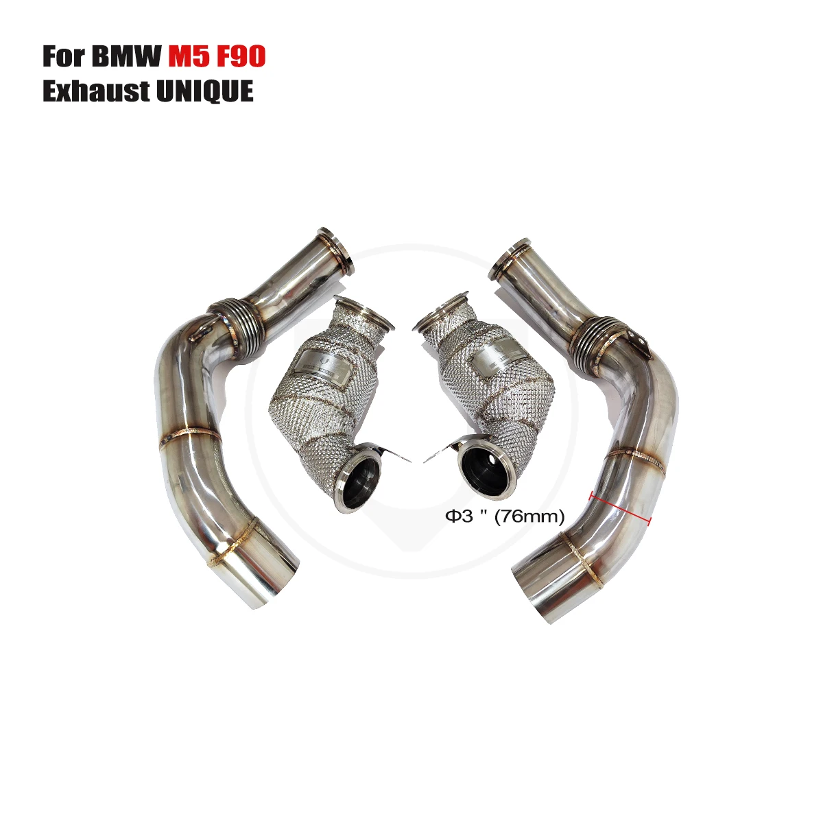 UNIQUE for 2017-2023 BMW M5 F90 V8 4.4T with Cat Downpipe and Straight-through Exhaust Front Pipe
UNIQUE for 2017-2023 BMW M5 F90 V8 4.4T with Cat Downpipe and Straight-through Exhaust Front Pipe
