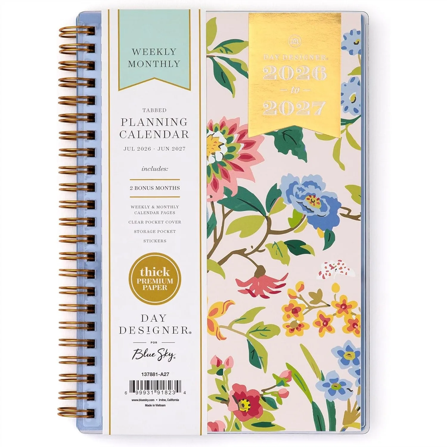 Academic Year Planner 2026-2027 Weekly Monthly Calendar July 2026-June 2027 5x8 Inch with Clear Pocket Cover Laminated Tabs
Academic Year Planner 2026-2027 Weekly Monthly Calendar July 2026-June 2027 5x8 Inch with Clear Pocket Cover Laminated Tabs