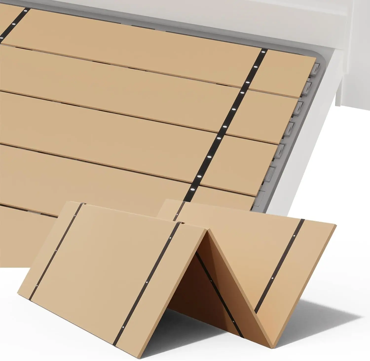 Noblerealm® Foldable Box Spring Queen | Queen Size Bunkie Board & Bed Support Slats | Bed Board For Mattr Support | Easy Setup,
Noblerealm® Foldable Box Spring Queen | Queen Size Bunkie Board & Bed Support Slats | Bed Board For Mattr Support | Easy Setup,