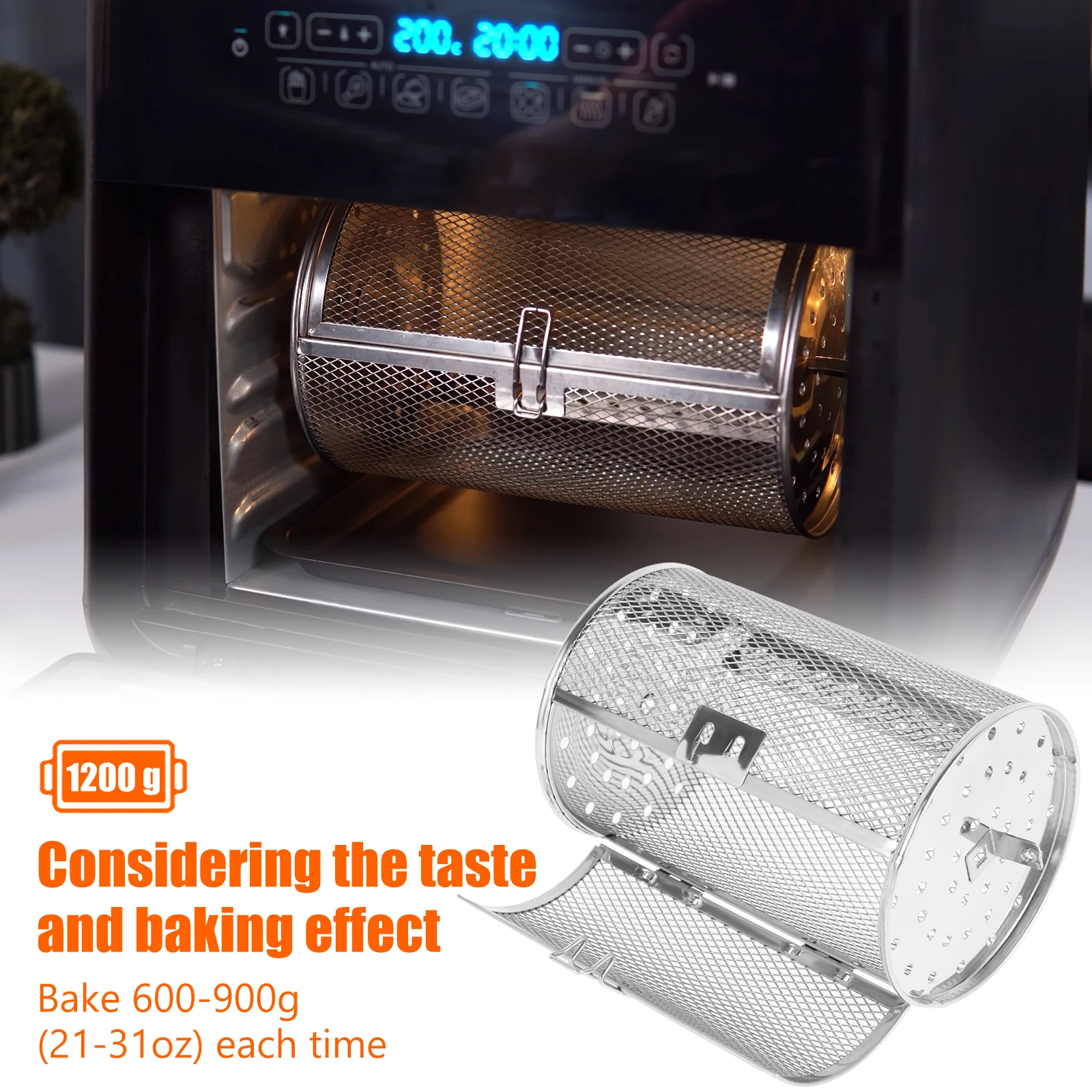 Корзина для гриля LZYoehin Rotisserie, барабан для жарки кофейных зерен из нержавеющей стали с силиконовой щеткой
Корзина для гриля LZYoehin Rotisserie, барабан для жарки кофейных зерен из нержавеющей стали с силиконовой щеткой