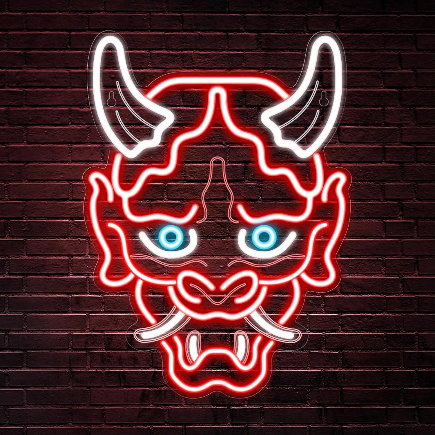 Hannya Mask Neon Light, Anime Japanese Style Neon Light, LED Demon Mask Neon Light, Suitable for Game-Themed Wall Decorations
Hannya Mask Neon Light, Anime Japanese Style Neon Light, LED Demon Mask Neon Light, Suitable for Game-Themed Wall Decorations