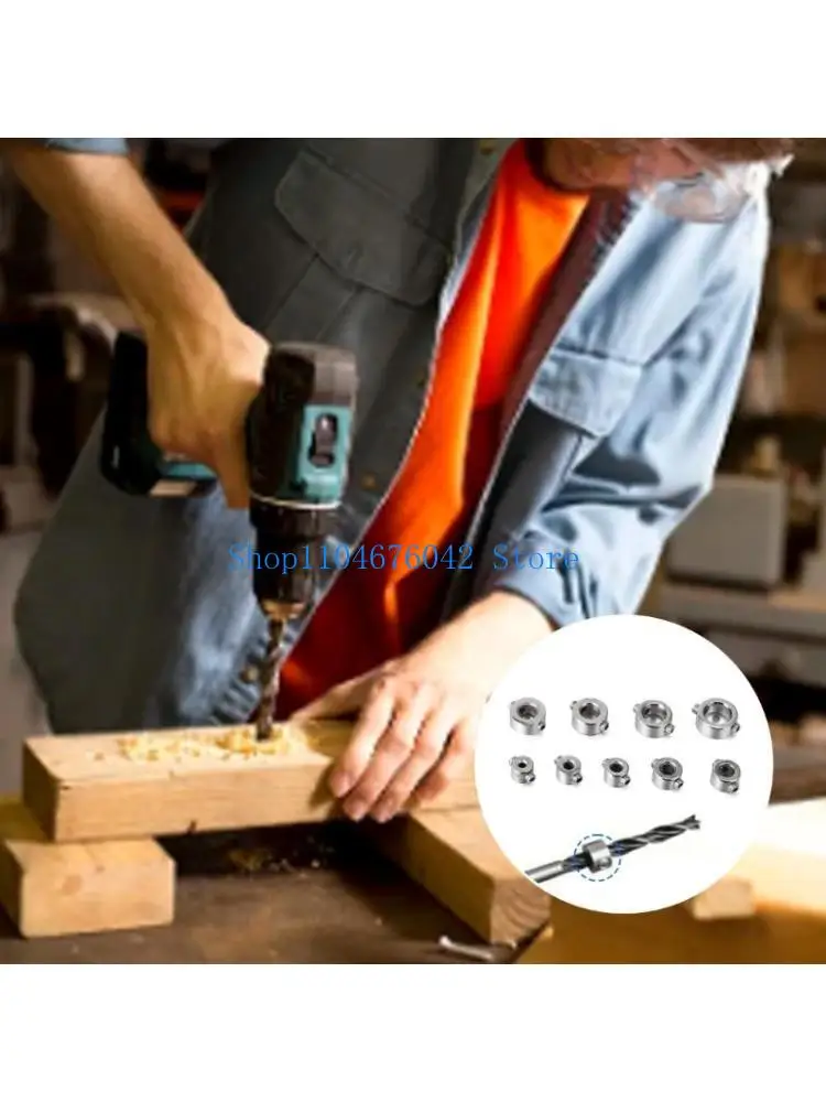 652F 9Pcs Drill Stop Rings Depth Stop Drill Positioner Drill Limit Rings with Wrench Drill Depth Stop Drill Bit Depth Stop
652F 9Pcs Drill Stop Rings Depth Stop Drill Positioner Drill Limit Rings with Wrench Drill Depth Stop Drill Bit Depth Stop