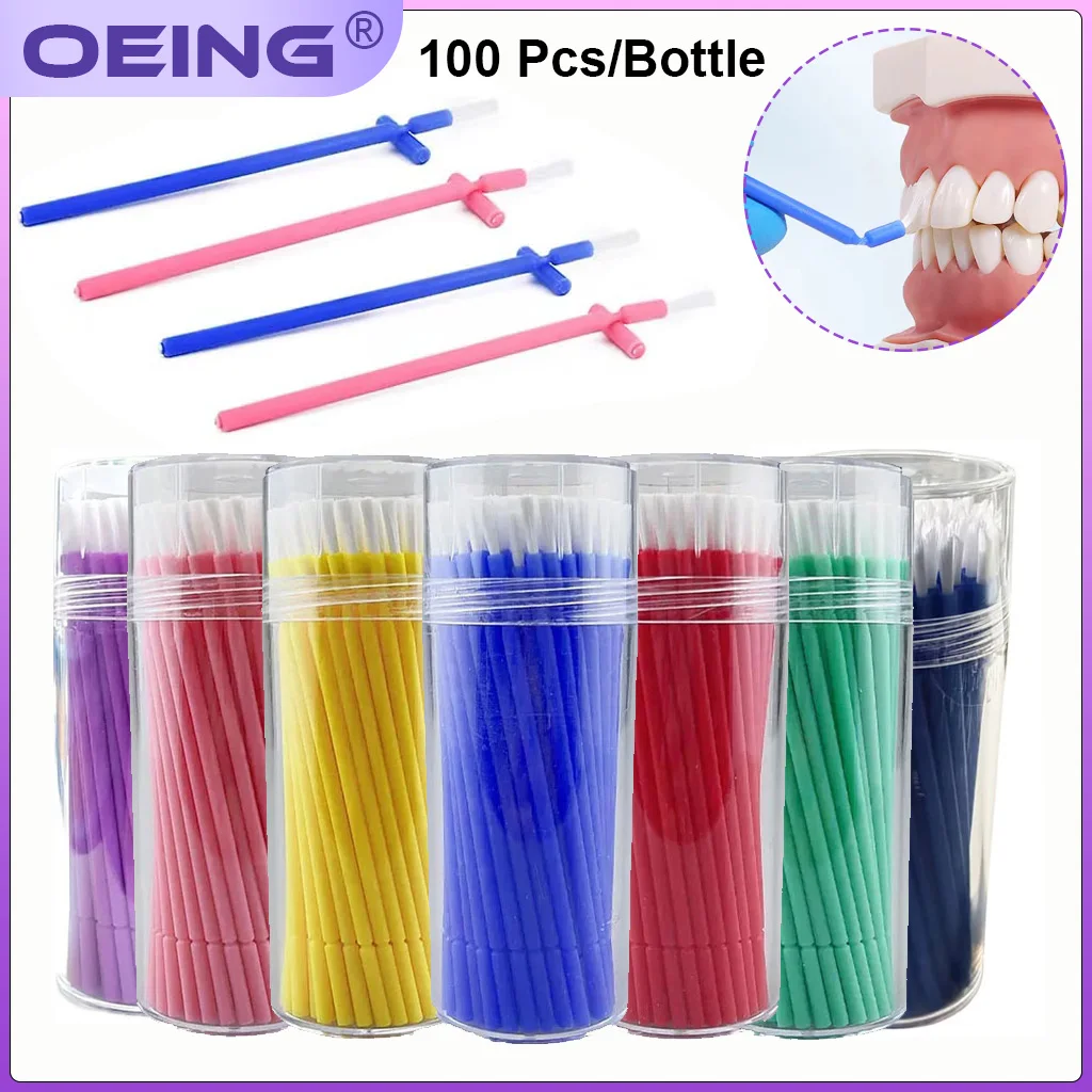 100PCS/Bottle Dental Disposable Micro Brushes Bendable Long Shank Applicators Brush Head Brush for Makeup Oral Cleaner Tools
100PCS/Bottle Dental Disposable Micro Brushes Bendable Long Shank Applicators Brush Head Brush for Makeup Oral Cleaner Tools