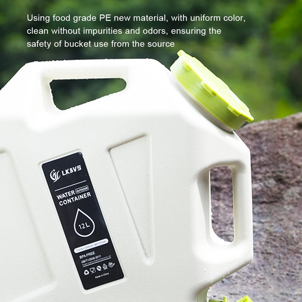 12L Water Storage Container with Faucet Water Dispenser Carrier Large Capacity Water Storage Tank for Vehicle Car Camping
12L Water Storage Container with Faucet Water Dispenser Carrier Large Capacity Water Storage Tank for Vehicle Car Camping