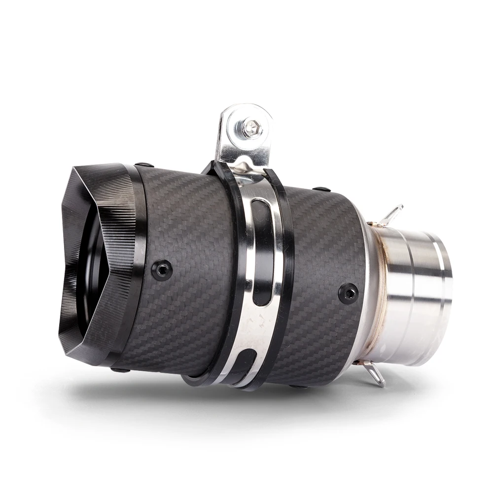 51mm Inlet Motorcycle carbon fiber exhaust universal Muffler Pipe Exhaust Pipe Tailpipe for duke790 R3 390adv MT-09 Z900
51mm Inlet Motorcycle carbon fiber exhaust universal Muffler Pipe Exhaust Pipe Tailpipe for duke790 R3 390adv MT-09 Z900