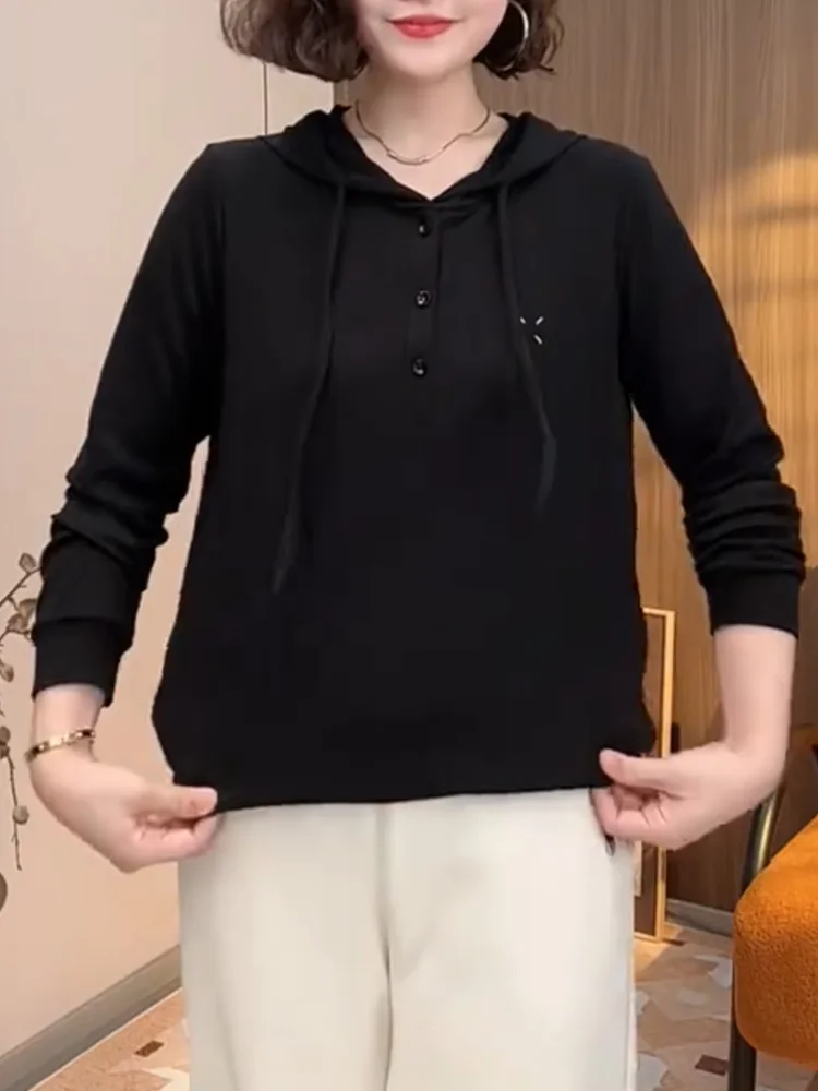 Корейская модная универсальная толстовка с вышивкой и длинными рукавами из смесовой пряжи, удобная посадка, для повседневной носки
Корейская модная универсальная толстовка с вышивкой и длинными рукавами из смесовой пряжи, удобная посадка, для повседневной носки