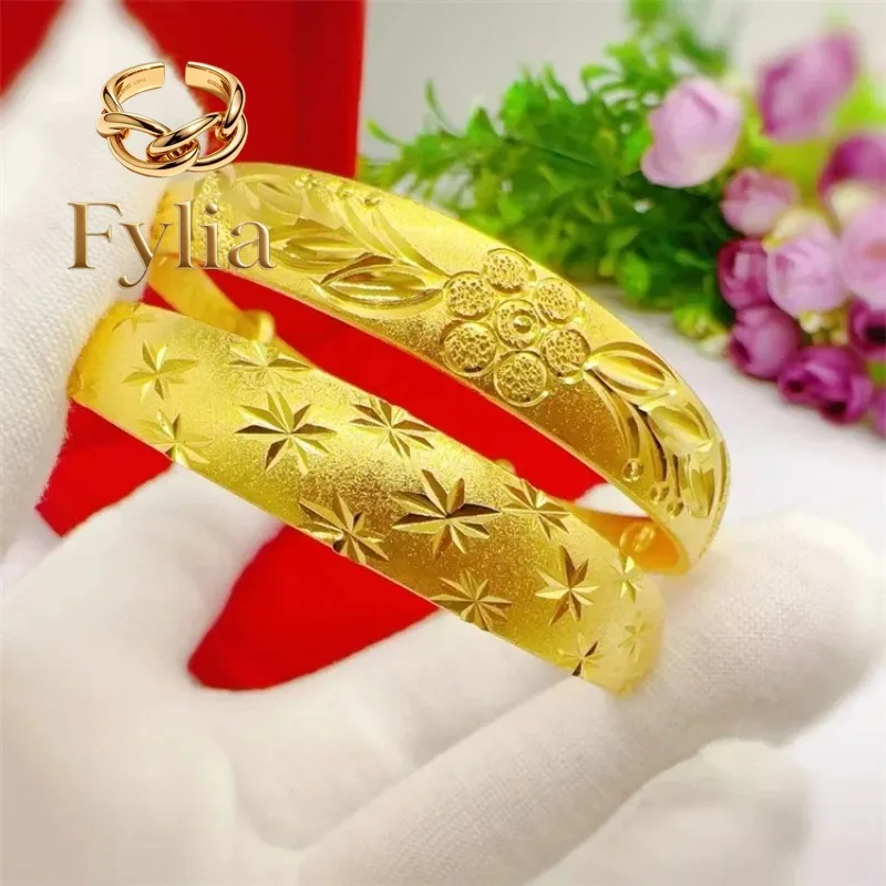 Fylia Jewelry 24K genuine gold bracelet 9999 Niche high-end twisted pull semi set sand semi gloss adjustable gold bracelet, sui
Fylia Jewelry 24K genuine gold bracelet 9999 Niche high-end twisted pull semi set sand semi gloss adjustable gold bracelet, sui