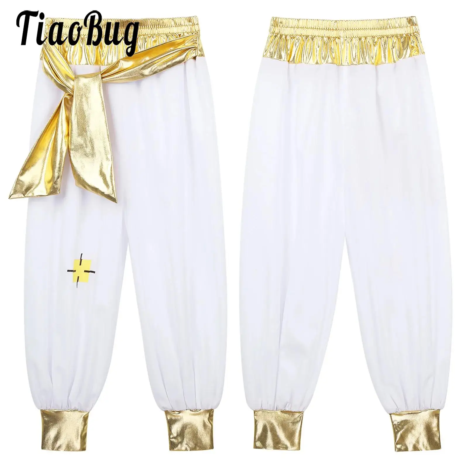 Kids Boys Arabian Prince Role Play Costume Long Pants Elastic Waistband Harem Pants for Halloween Carnival Fairy Party Masquerad
Kids Boys Arabian Prince Role Play Costume Long Pants Elastic Waistband Harem Pants for Halloween Carnival Fairy Party Masquerad