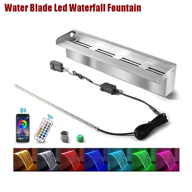 Rgb Rectangular Pool Water Waterfall Stainless Steel Swimming Pool Cascade Water Blade Led Waterfall Fountain
Rgb Rectangular Pool Water Waterfall Stainless Steel Swimming Pool Cascade Water Blade Led Waterfall Fountain