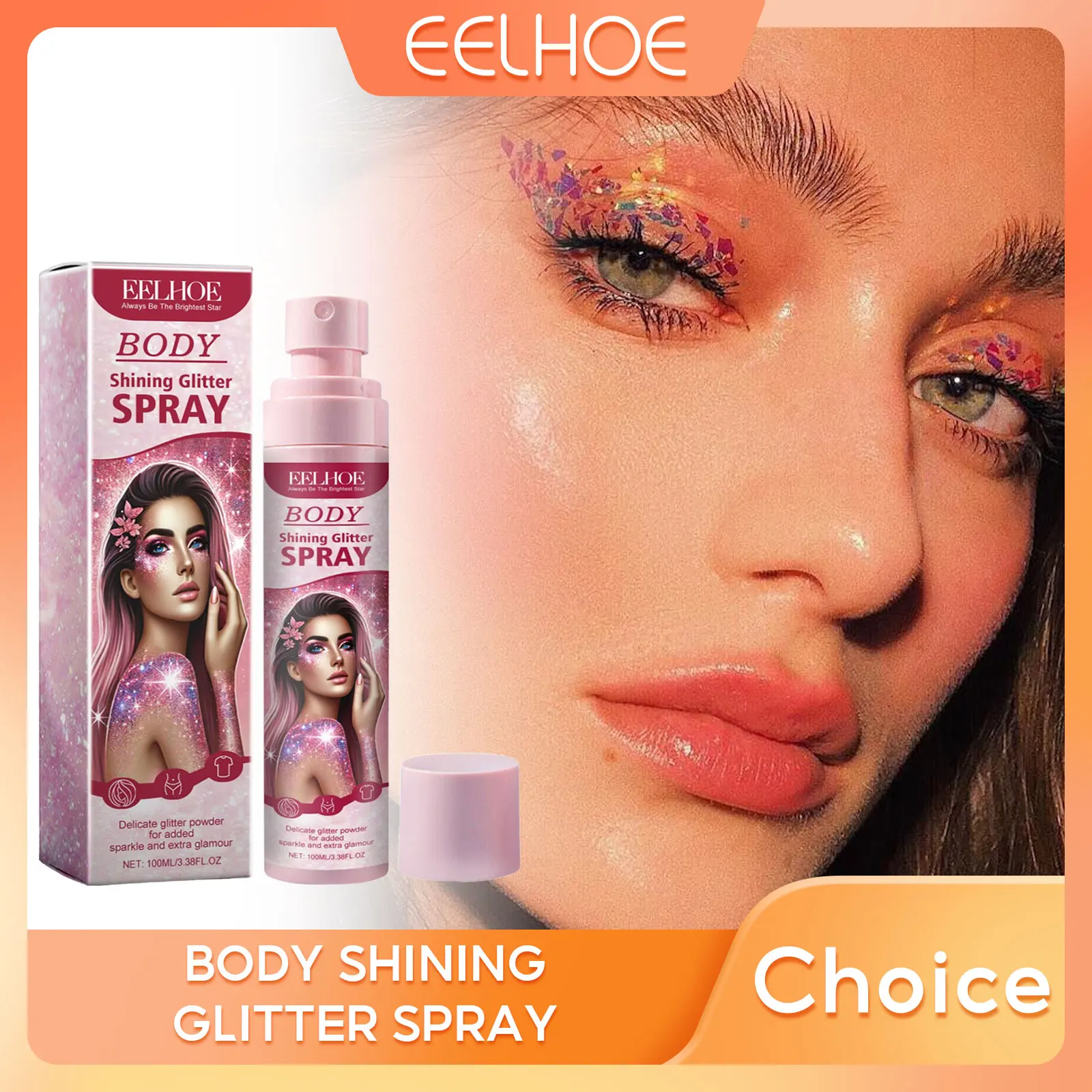 Shiny Body Glitter Spray Highlighter Powder Waterproof High Gloss Long Lasting Sparkle Powder Face Contour Makeup Festival Party
Shiny Body Glitter Spray Highlighter Powder Waterproof High Gloss Long Lasting Sparkle Powder Face Contour Makeup Festival Party
