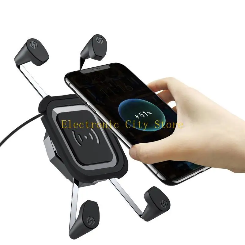 Motorcycle Handlebar for Phone 15W Fast Charging Stand Anti Shedding Phone Stand HU8D
Motorcycle Handlebar for Phone 15W Fast Charging Stand Anti Shedding Phone Stand HU8D