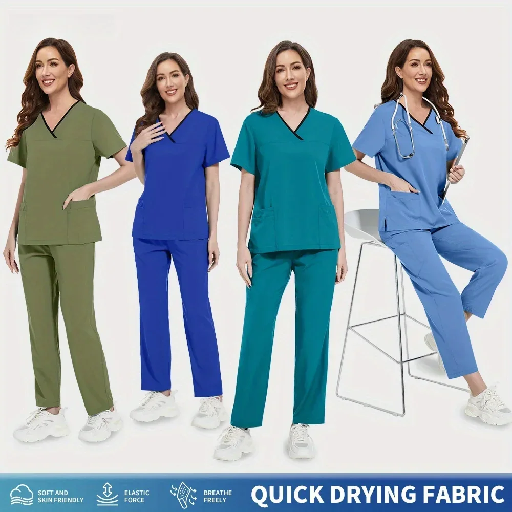 Unisex Uniforms Men Beauty Costume Women Nurse Accessories Set Workwear Pet Vet Tops Pants
Unisex Uniforms Men Beauty Costume Women Nurse Accessories Set Workwear Pet Vet Tops Pants