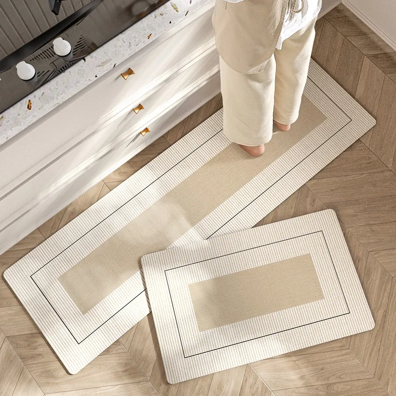 Kitchen Floor Mat Anti-slip Oil-proof Waterproof Rug PVC Leather Wear-resistant Carpet Long Size Line Texture Foot Mats Alfombra
Kitchen Floor Mat Anti-slip Oil-proof Waterproof Rug PVC Leather Wear-resistant Carpet Long Size Line Texture Foot Mats Alfombra