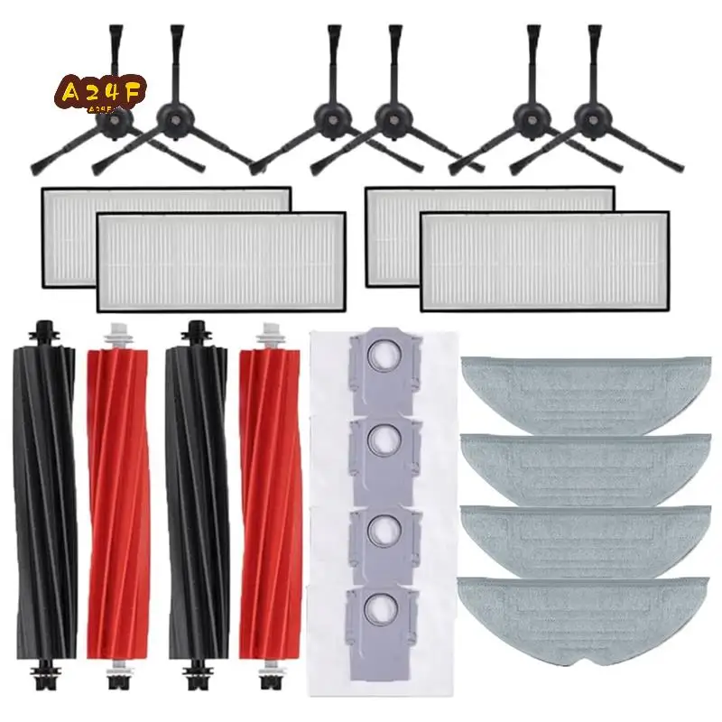 A24F-Main Side Brush Mop Cloths HEPA Filters Dust Bags Replacement Parts Plastic For Roborock S8 S8 Pro Ultra S8+ Spare Parts
A24F-Main Side Brush Mop Cloths HEPA Filters Dust Bags Replacement Parts Plastic For Roborock S8 S8 Pro Ultra S8+ Spare Parts