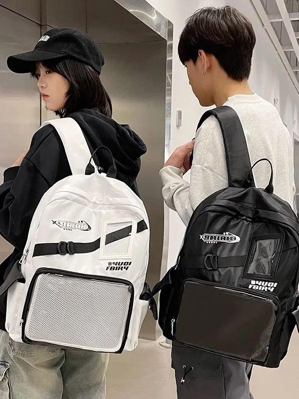 Новая стильная женская сумка-рюкзак 2025 года с контрастными вставками для студентов, повседневная, из нейлона, большого размера
Новая стильная женская сумка-рюкзак 2025 года с контрастными вставками для студентов, повседневная, из нейлона, большого размера