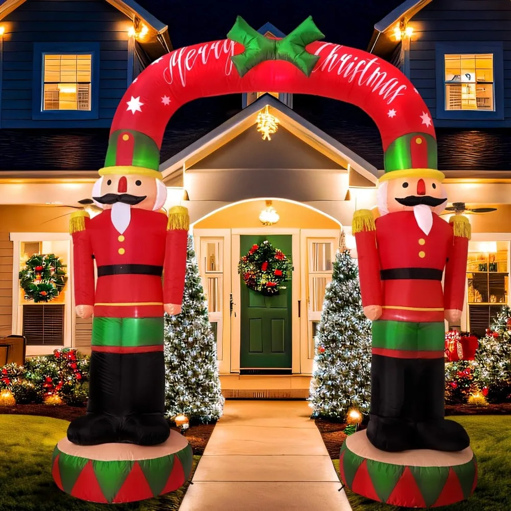 8FT Christmas Inflatable Outdoor Decoration, Nutcracker Soldier Inflatable Archway with Built-in LED Lights, Christmas B
8FT Christmas Inflatable Outdoor Decoration, Nutcracker Soldier Inflatable Archway with Built-in LED Lights, Christmas B