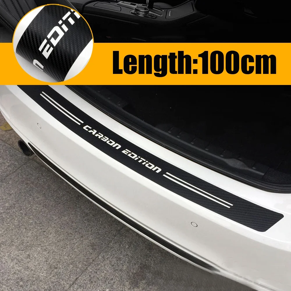 1Pc Universal Black Auto Carbon Fiber Rear Trunk Bumper Guard Decal Sticker Anti Scratches Moulding Trim External Accessories
1Pc Universal Black Auto Carbon Fiber Rear Trunk Bumper Guard Decal Sticker Anti Scratches Moulding Trim External Accessories