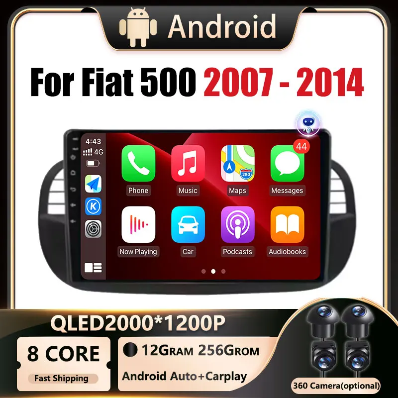 Android OS For Fiat 500 2007-2014 Car Radio Stereo Multimedia Navigation Video Player GPS Wireless 4G WIFI 5G DSP NO DVD 2 din
Android OS For Fiat 500 2007-2014 Car Radio Stereo Multimedia Navigation Video Player GPS Wireless 4G WIFI 5G DSP NO DVD 2 din