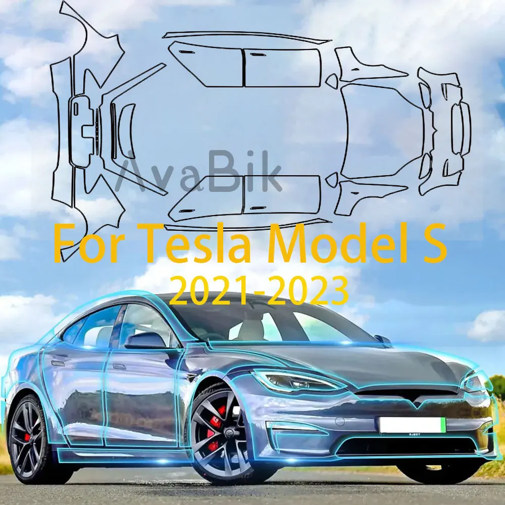 PPF Pre-Cut Car Paint Protection Film For Tesla Model S 2021-2024 Anti Scratch Resistant Transparent Bra TPU Decal Kit Stickers
PPF Pre-Cut Car Paint Protection Film For Tesla Model S 2021-2024 Anti Scratch Resistant Transparent Bra TPU Decal Kit Stickers