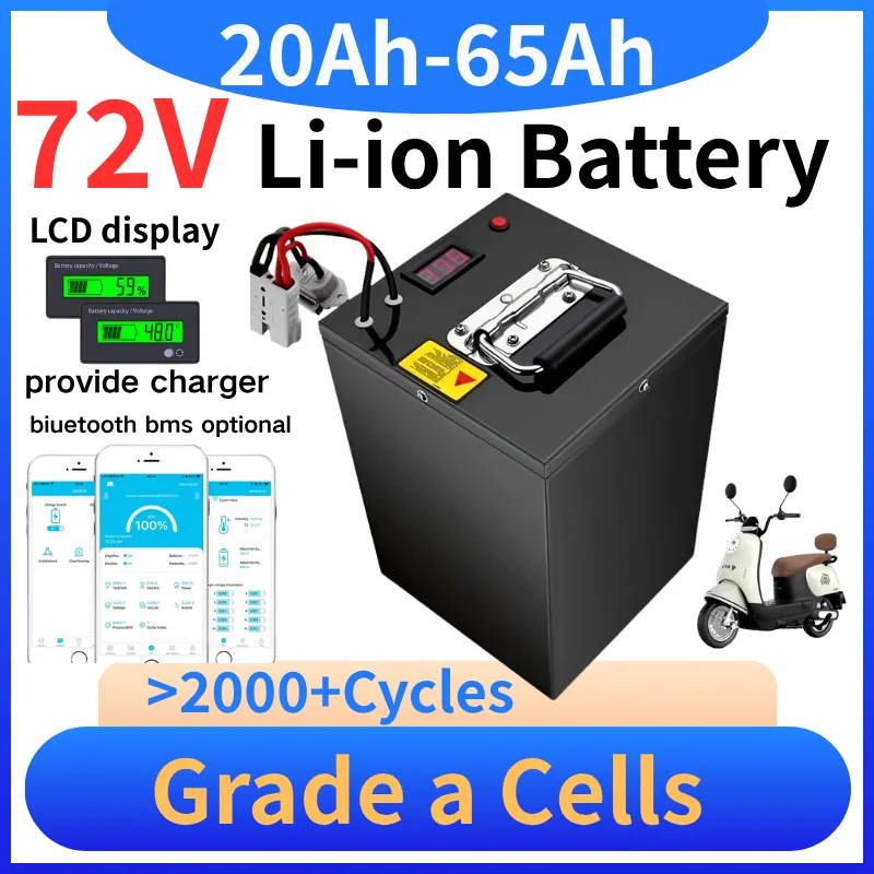BMS 20S 72V Литий-ионный аккумулятор 20Ah 30Ah 40Ah 45Ah 55Ah 60Ah 65Ah для 1KW 2KW저ue planche à roulettes AGV pousse-pousse Mi
BMS 20S 72V Литий-ионный аккумулятор 20Ah 30Ah 40Ah 45Ah 55Ah 60Ah 65Ah для 1KW 2KW저ue planche à roulettes AGV pousse-pousse Mi