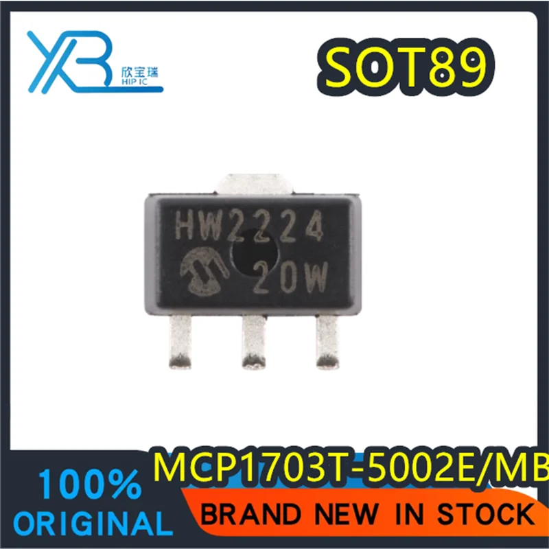 (5/50 pieces) MCP1703T-5002E/MB HW2224 SOT-89-3 Brand new original 250mA low quiescent current LDO chip Spot electronics
(5/50 pieces) MCP1703T-5002E/MB HW2224 SOT-89-3 Brand new original 250mA low quiescent current LDO chip Spot electronics