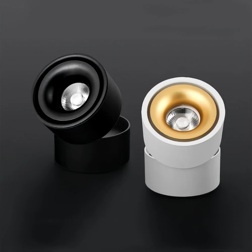 Round Surface Mounted Led Spot COB Downlight 10W12W15W20W Folding Rotating Ceiling Lamps Dimmable AC110 220v Room Round Bedroom
Round Surface Mounted Led Spot COB Downlight 10W12W15W20W Folding Rotating Ceiling Lamps Dimmable AC110 220v Room Round Bedroom