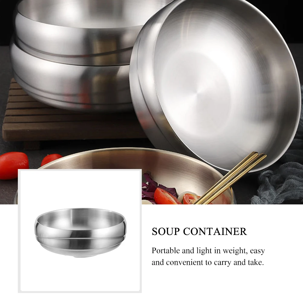 Stainless Steel Cold Noodle Bowl Korean Salad Container Portable Lightweight Food Storage Home Kitchen Bar Use Rice Soup
Stainless Steel Cold Noodle Bowl Korean Salad Container Portable Lightweight Food Storage Home Kitchen Bar Use Rice Soup