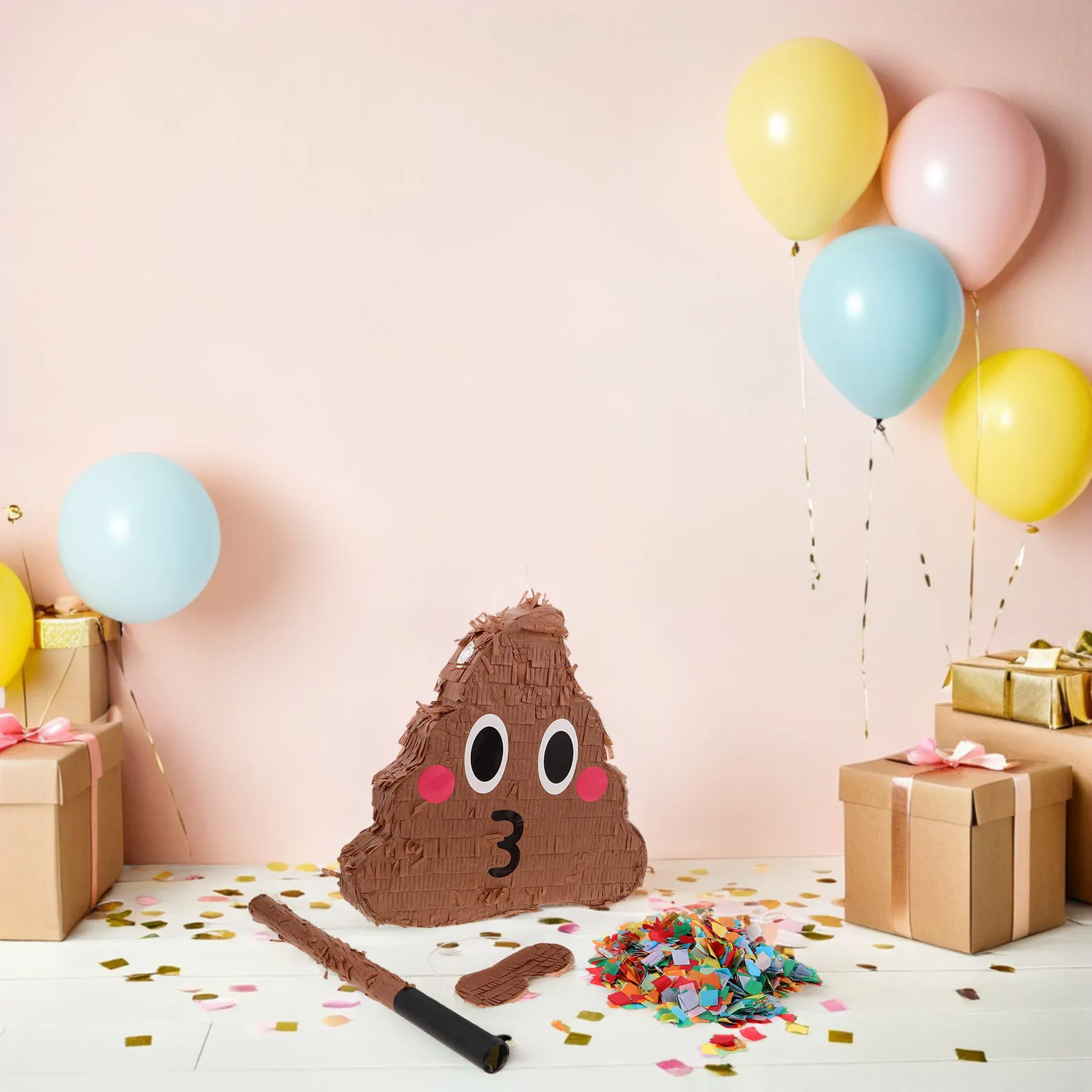 1Set Poop Pinata Party Decoration Funny Prank Interactive Candy Smash Birthday Party Supplies Poop Funny Gag Pinata with Stick
1Set Poop Pinata Party Decoration Funny Prank Interactive Candy Smash Birthday Party Supplies Poop Funny Gag Pinata with Stick