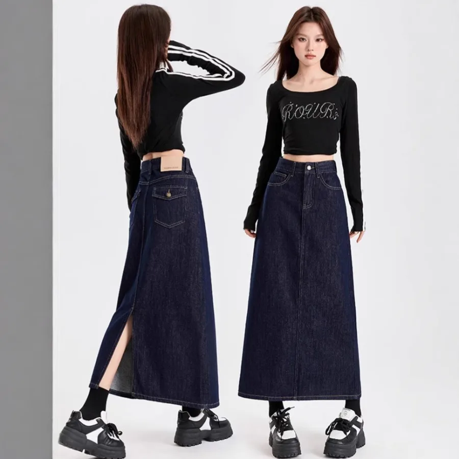 【HOT】Denny blue design niche high-waist mid-long denim skirt women's a-line new style hip skirt
【HOT】Denny blue design niche high-waist mid-long denim skirt women's a-line new style hip skirt