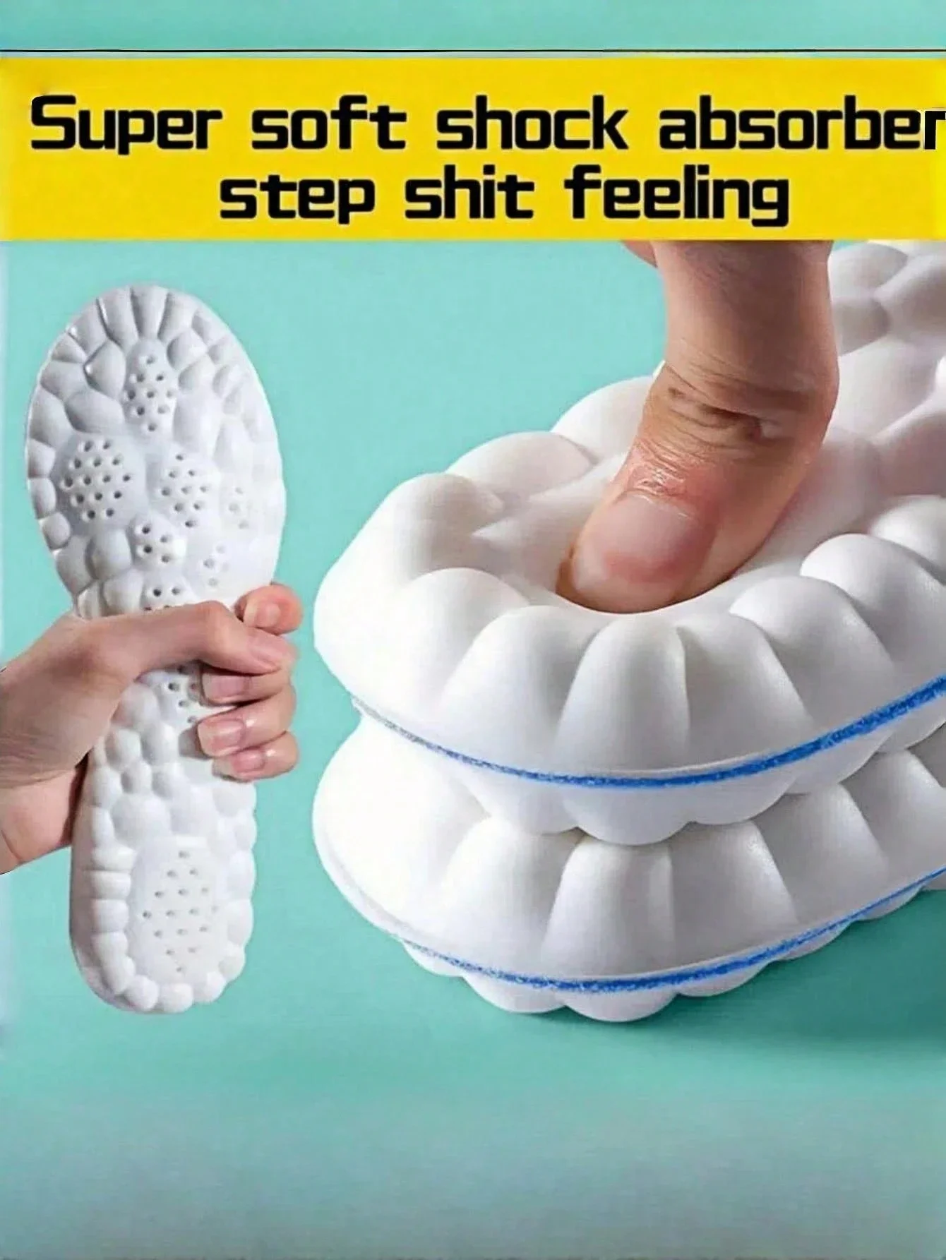 Ultra-Soft 4D Arch Support Insoles With Memory Foam, Gel Cushioning, Pressure Relief And Anti-Odor For Running, Hiking, All-Day
Ultra-Soft 4D Arch Support Insoles With Memory Foam, Gel Cushioning, Pressure Relief And Anti-Odor For Running, Hiking, All-Day