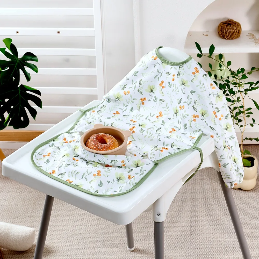 Breathable Baby Bib Waterproof Spill-Proof Detachable Coverall Bib Machine Washable Adjustable Straps Long Sleeve Weaning Bib
Breathable Baby Bib Waterproof Spill-Proof Detachable Coverall Bib Machine Washable Adjustable Straps Long Sleeve Weaning Bib