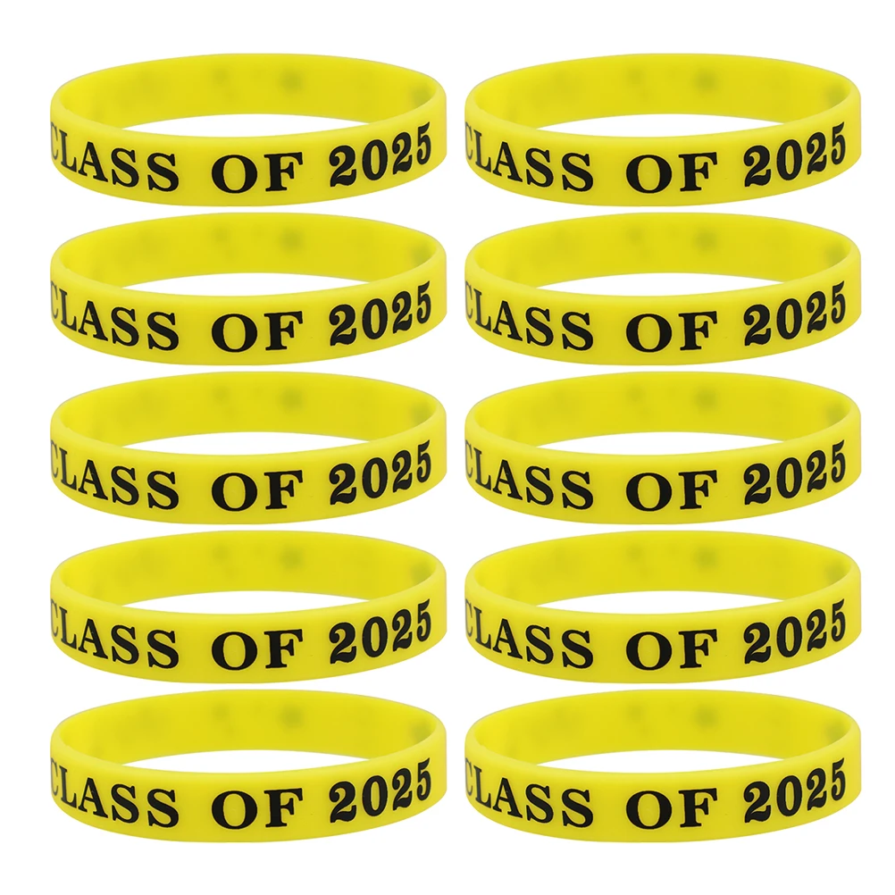 10 pcs Graduation Party Wristbands Silicone Bracelets Awards Classroom Prizes Middle School Event Class of 2025 Keepsake Elastic
10 pcs Graduation Party Wristbands Silicone Bracelets Awards Classroom Prizes Middle School Event Class of 2025 Keepsake Elastic