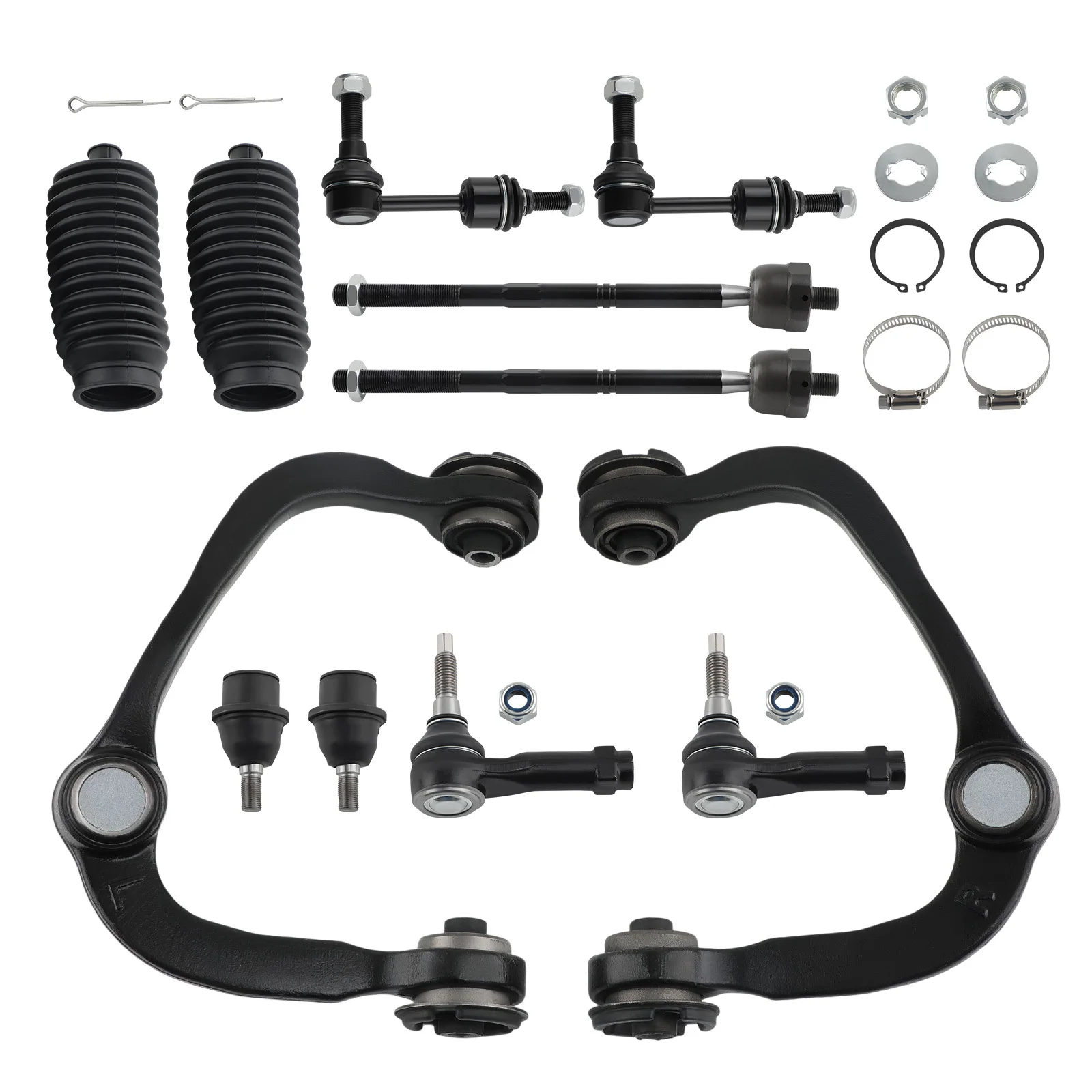 12x Front Upper Control Arm Sway Bar Tierods LH &RH for Ford F-150 2004-2005 2WD
12x Front Upper Control Arm Sway Bar Tierods LH &RH for Ford F-150 2004-2005 2WD