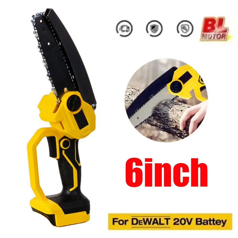 For DeWALT 20V Battery Brushless Chainsaw 6 Inch Electric Chain Saw Pruning Wood Cutting Cordless Garden Power Tools
For DeWALT 20V Battery Brushless Chainsaw 6 Inch Electric Chain Saw Pruning Wood Cutting Cordless Garden Power Tools