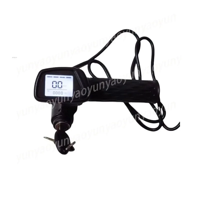 7-Hole waterproof head electric friction handle accelerator 5 + 2 plug with key adjustable 48V display screen
7-Hole waterproof head electric friction handle accelerator 5 + 2 plug with key adjustable 48V display screen