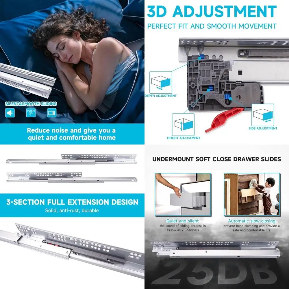 Полноценные выдвижные направляющие (слайдеры) 18 дюймов с доводчиком, на шарикоподшипниках, с регулируемой фиксацией и кронштейнами
Полноценные выдвижные направляющие (слайдеры) 18 дюймов с доводчиком, на шарикоподшипниках, с регулируемой фиксацией и кронштейнами