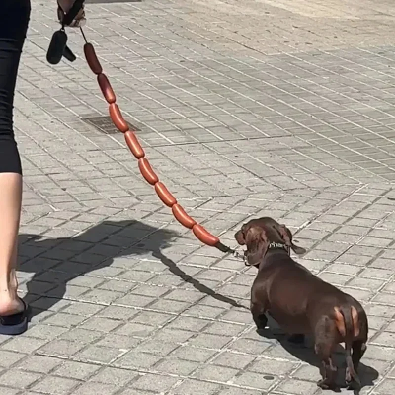 Dog Traction Chain Big Sausages Traction Rope Thick Funny Pet Traction Belt For Small Medium Pet Accessories Dog Leads String
Dog Traction Chain Big Sausages Traction Rope Thick Funny Pet Traction Belt For Small Medium Pet Accessories Dog Leads String