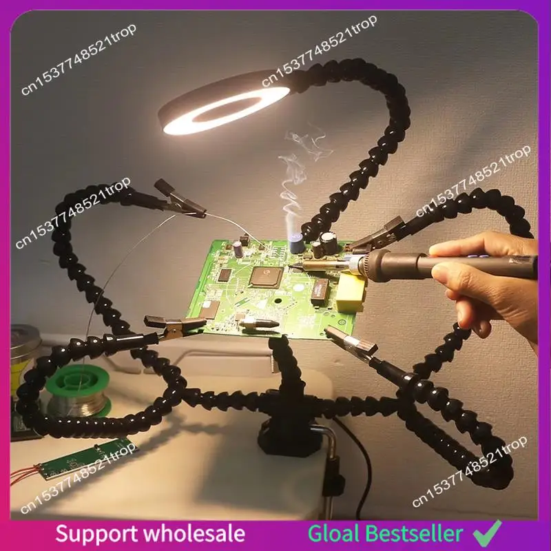 A38M USB Rechargeable Soldering Third Hand Tool With Flashlight And 3X Magnifier - Welding Repair Tool A
A38M USB Rechargeable Soldering Third Hand Tool With Flashlight And 3X Magnifier - Welding Repair Tool A