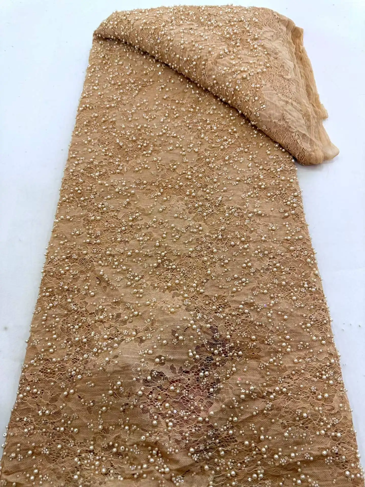 Luxury African Chiffon Beaded Lace Fabric 2026 New High Quality Groom Nigerian Wedding Bridal Embroidery French Tulle Materials
Luxury African Chiffon Beaded Lace Fabric 2026 New High Quality Groom Nigerian Wedding Bridal Embroidery French Tulle Materials