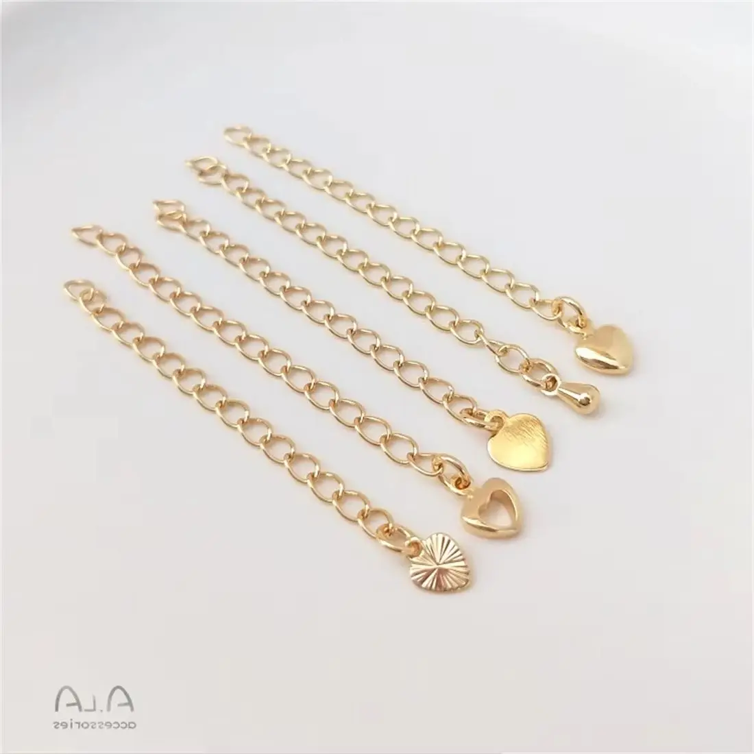 14K Gold Tail Chain Water Droplet Heart-shaped Extended Chain Handcrafted DIY Bracelet Necklace Extended Chain Accessory B778
14K Gold Tail Chain Water Droplet Heart-shaped Extended Chain Handcrafted DIY Bracelet Necklace Extended Chain Accessory B778
