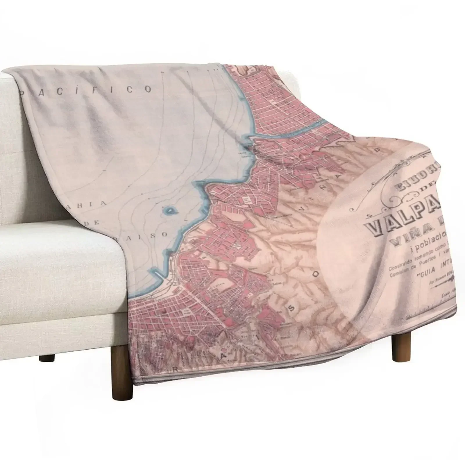 Vintage Map of Valparaiso Chile (1895) Throw Blanket Stain Resistant Cozy Warm Blanket
Vintage Map of Valparaiso Chile (1895) Throw Blanket Stain Resistant Cozy Warm Blanket