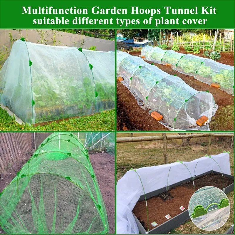 Garden Row Covers For Raised Beds, Garden Bed Hoop Supports, Greenhouse Grow Tunnel Netting System
Garden Row Covers For Raised Beds, Garden Bed Hoop Supports, Greenhouse Grow Tunnel Netting System
