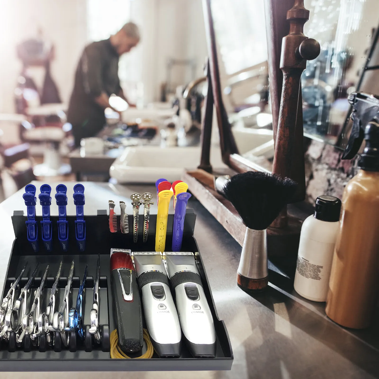 Professional Hairdressing Tool Organizer ABS Storage Rack Hair Scissors Comb Holder Salon Shear Holder Multi-Function Plastic
Professional Hairdressing Tool Organizer ABS Storage Rack Hair Scissors Comb Holder Salon Shear Holder Multi-Function Plastic